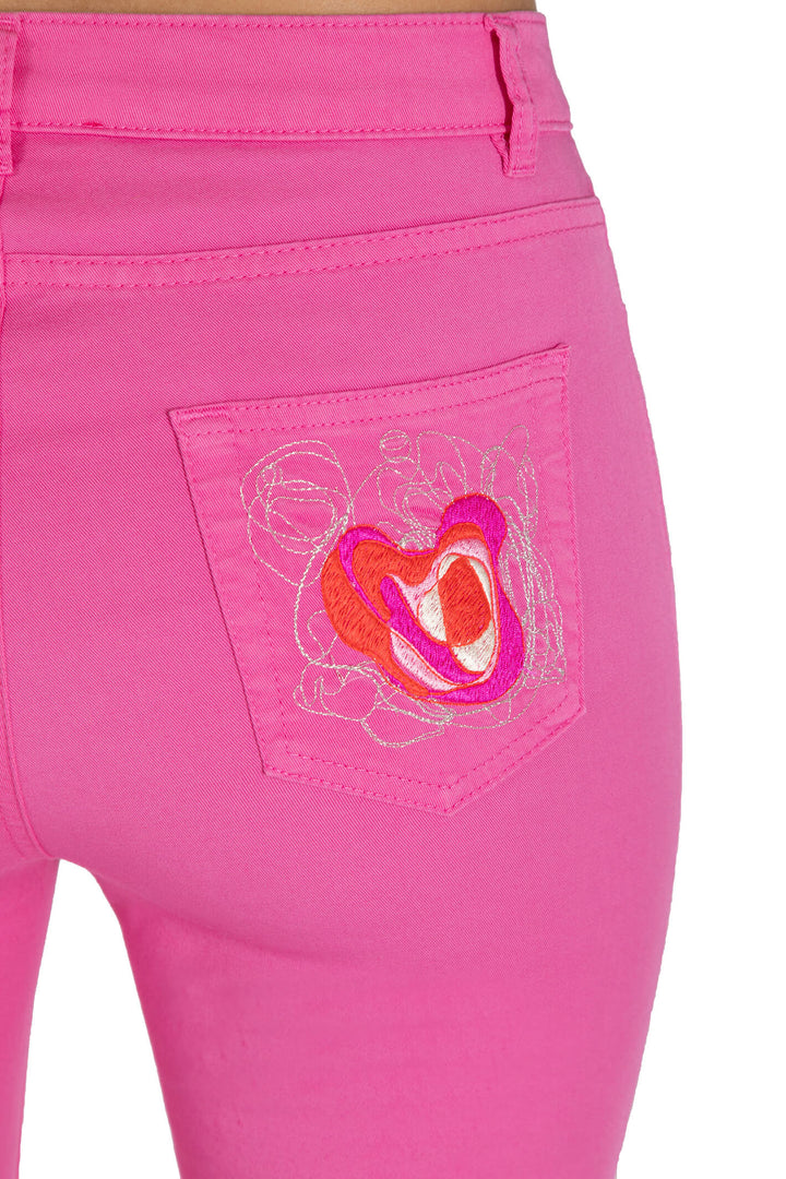 Elisa Cavaletti ELP236052301 Fuchsia Pink Cropped Trousers - Experience Boutique