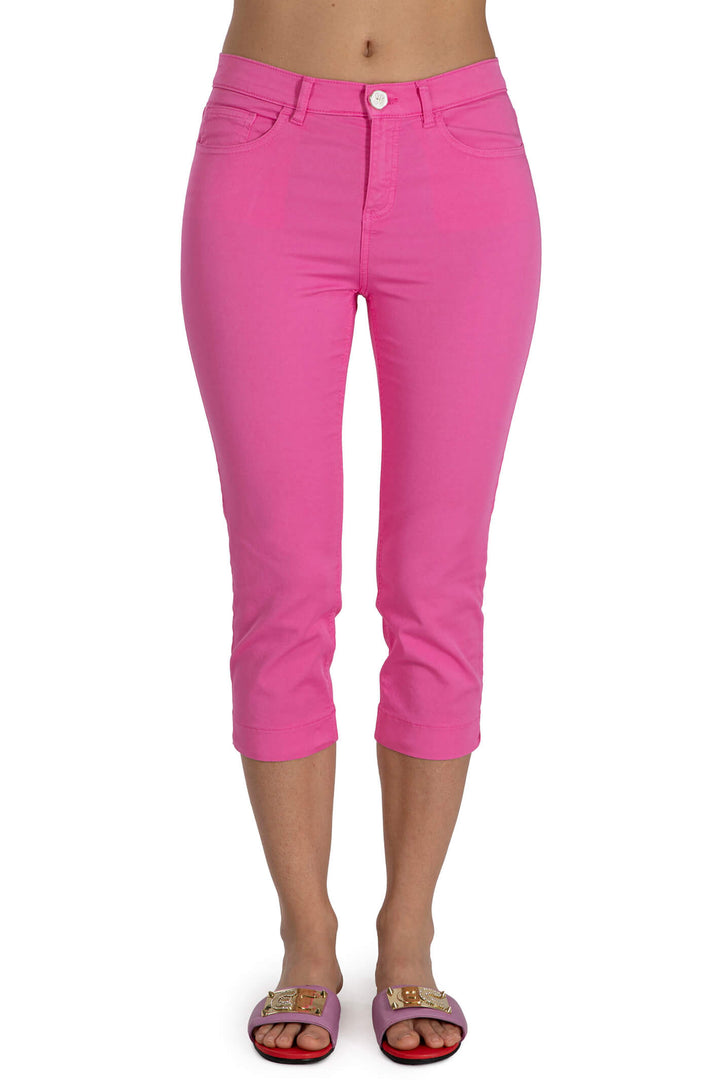 Elisa Cavaletti ELP236052301 Fuchsia Pink Cropped Trousers - Experience Boutique
