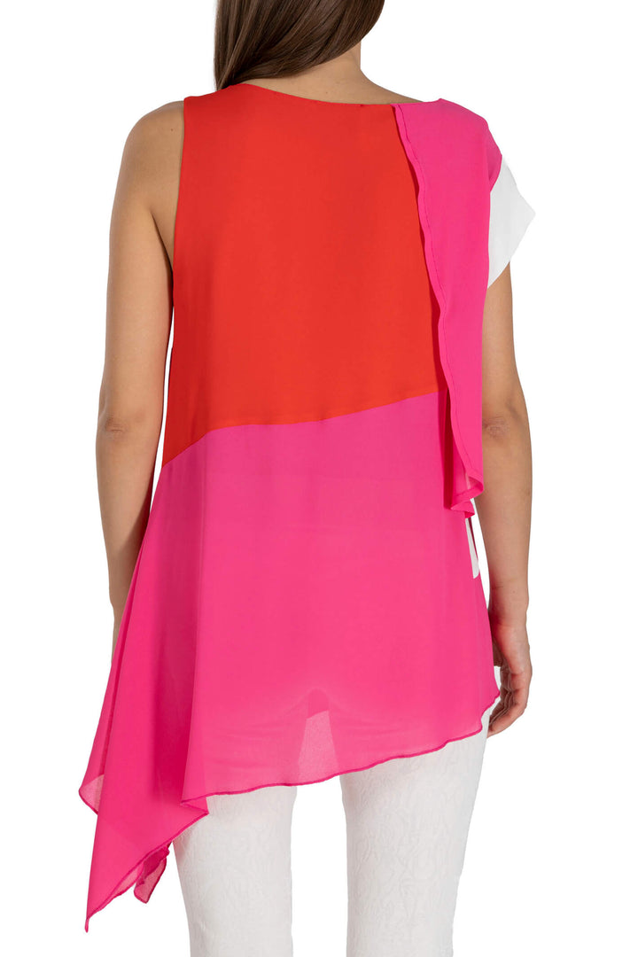 Elisa Cavaletti ELP239021704 Pink & Red Layered Top - Experience Boutique