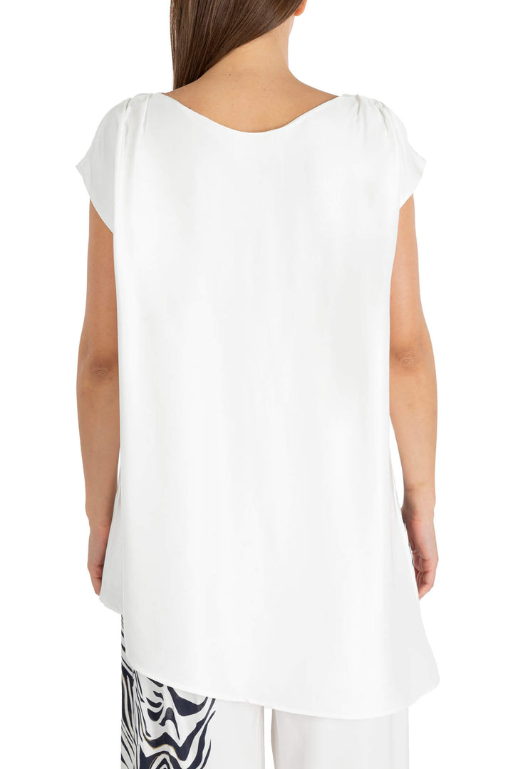 Elisa Cavaletti ELP239027106 Off White Zebra Oversized Top - Experience Boutique