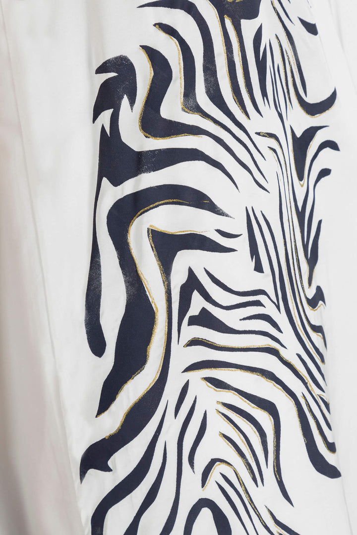 Elisa Cavaletti ELP239027106 Off White Zebra Oversized Top - Experience Boutique