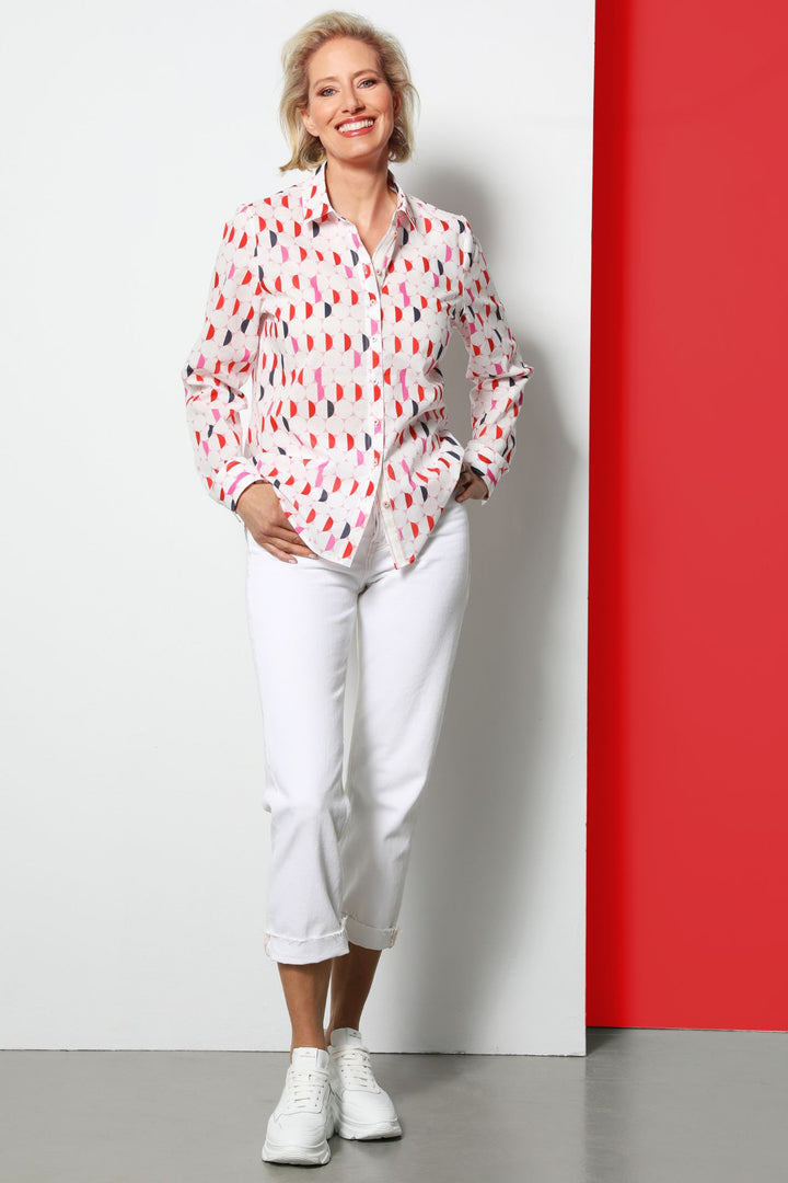 Erfo 8111007-00 Red Circle Detail Shirt