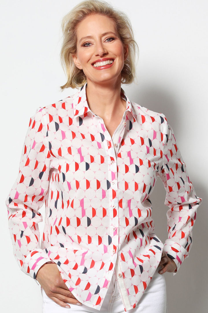 Erfo 8111007-00 Red Circle Detail Shirt