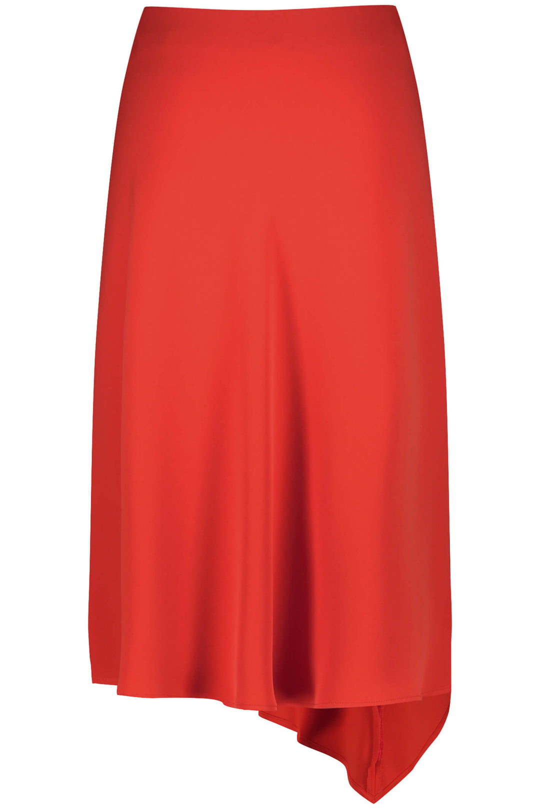 Gerry Weber 110012 Fire Red Asymmetric Skirt - Experience Boutique