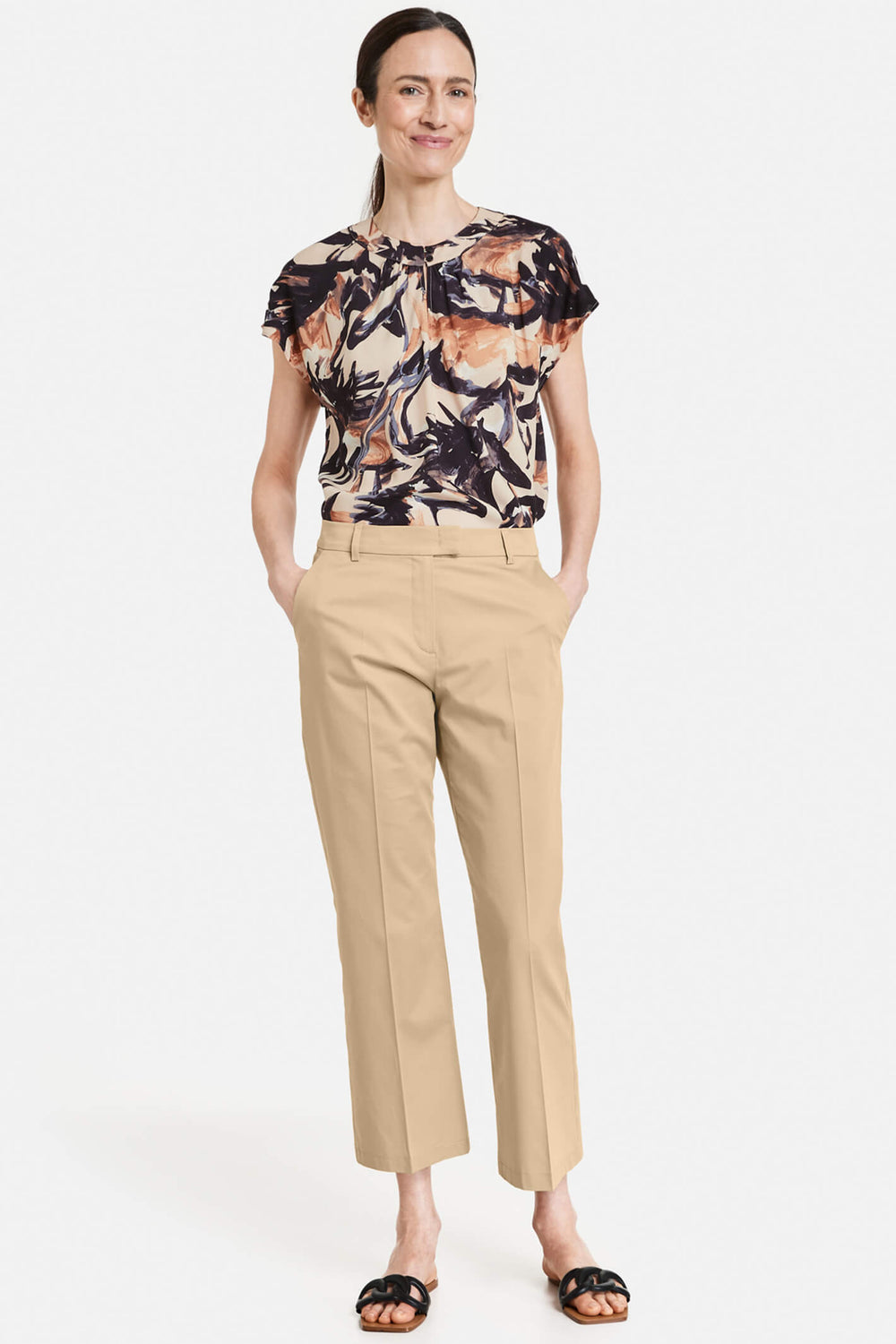 Gerry Weber 120020 Caramel Trousers - Experience Boutique