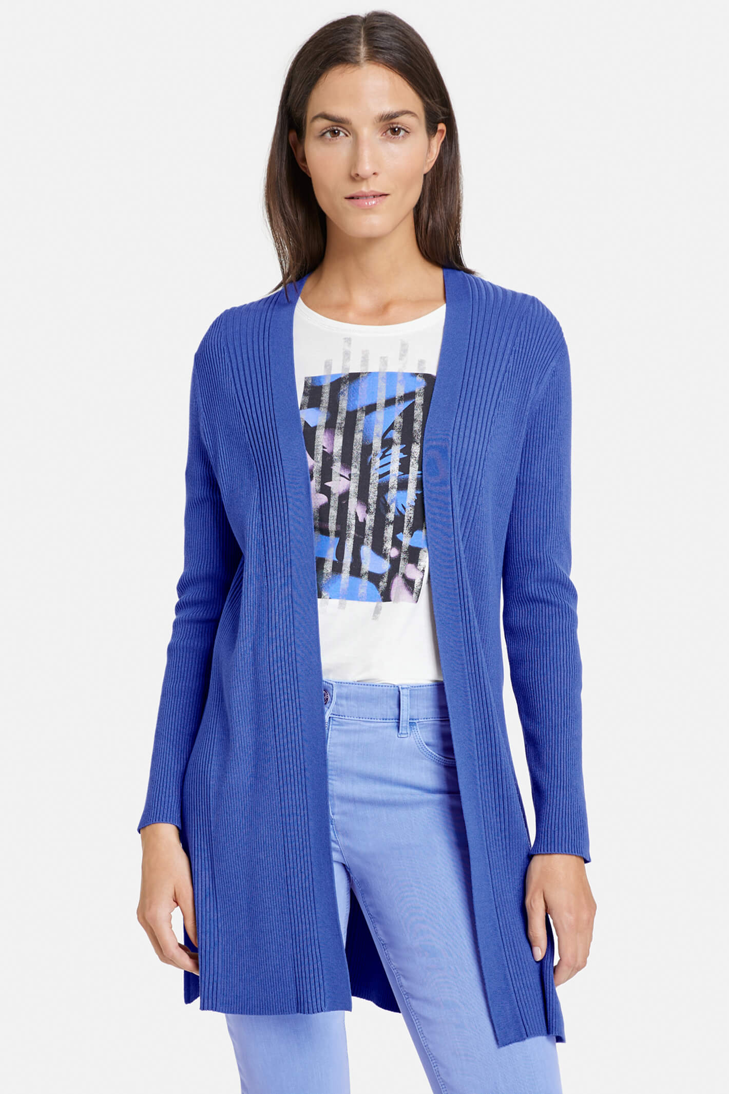 Gerry Weber 130013 Altantic Blue Longline Cardigan