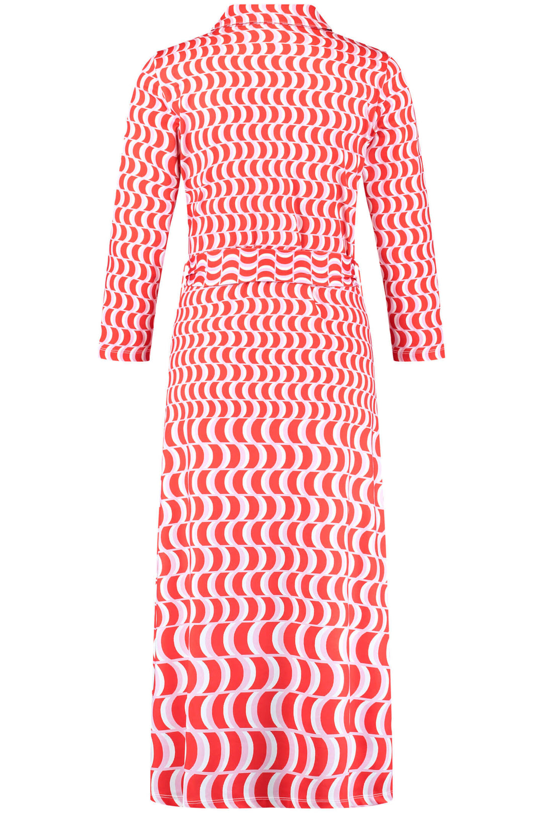 Gerry Weber 180028 Fire Red Print Dress - Experience Boutique