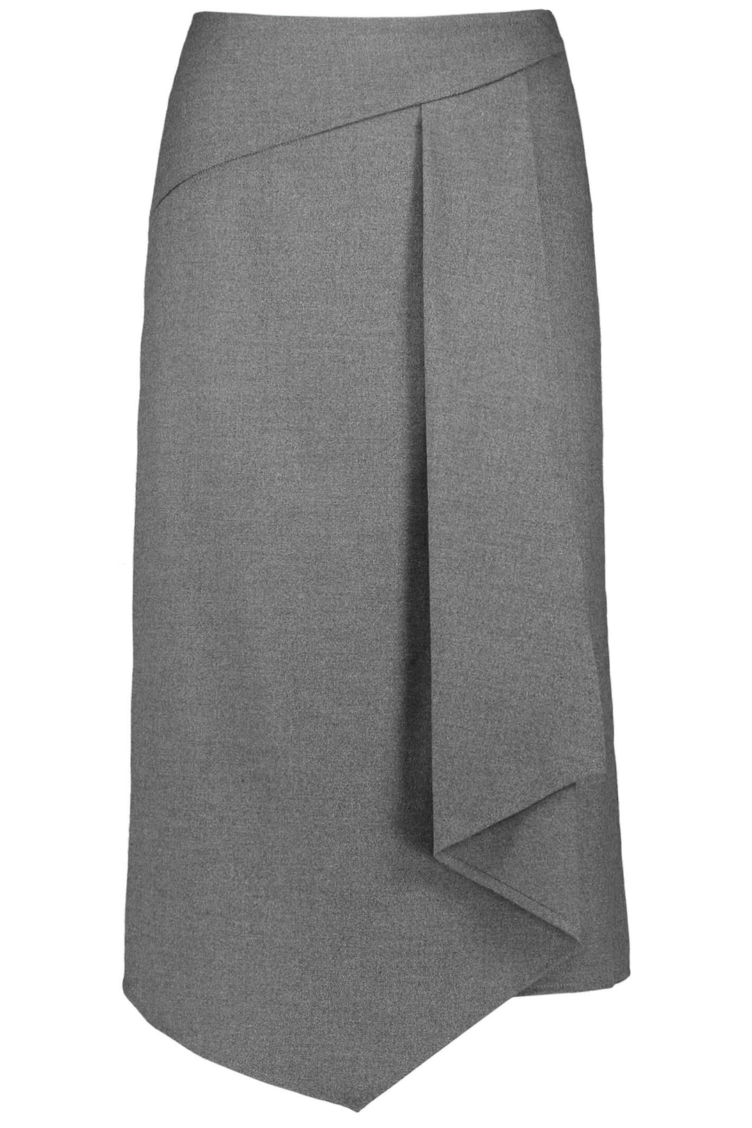 Gerry Weber 810018 Grey Wrap Look Skirt - Experience Boutique