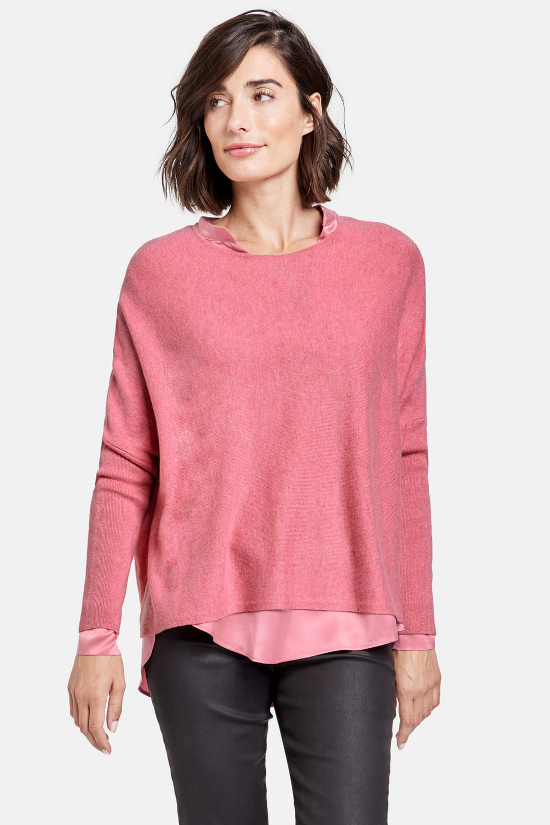 Gerry Weber 871014 Rose Pink Knitted Jumper - Experience Boutique
