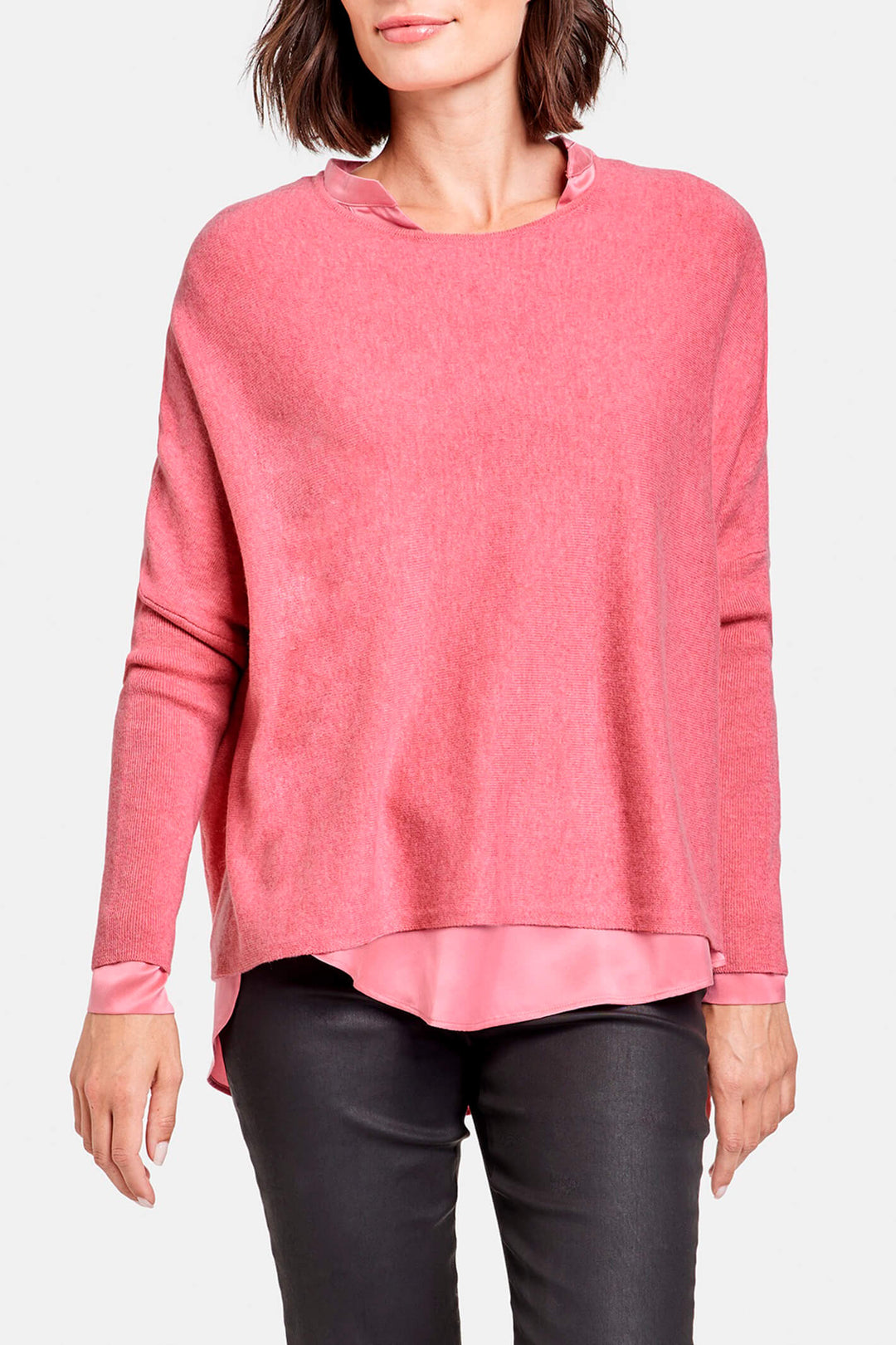 Gerry Weber 871014 Rose Pink Knitted Jumper - Experience Boutique