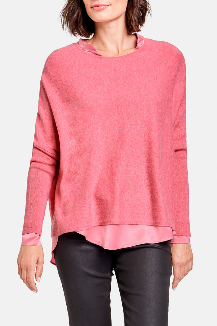 Gerry Weber 871014 Rose Pink Knitted Jumper - Experience Boutique