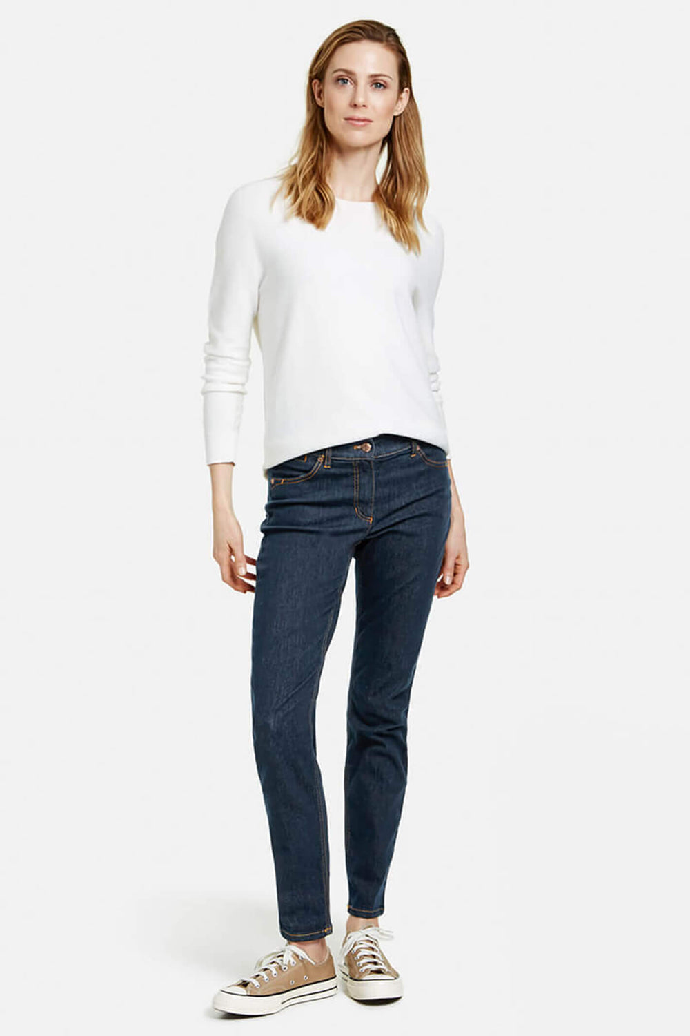 Gerry Weber 92391 Dark Denim Best4me Skinny Jeans - Experience Boutique