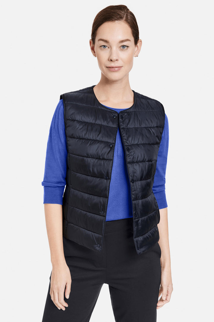 Gerry Weber 945004 Navy Gilet - Experience Boutique