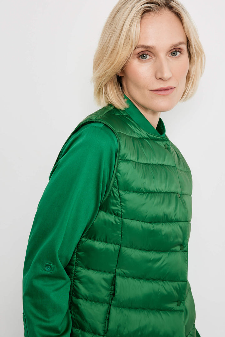 Gerry Weber 945004 Vibrant Green Gilet - Experience Boutique