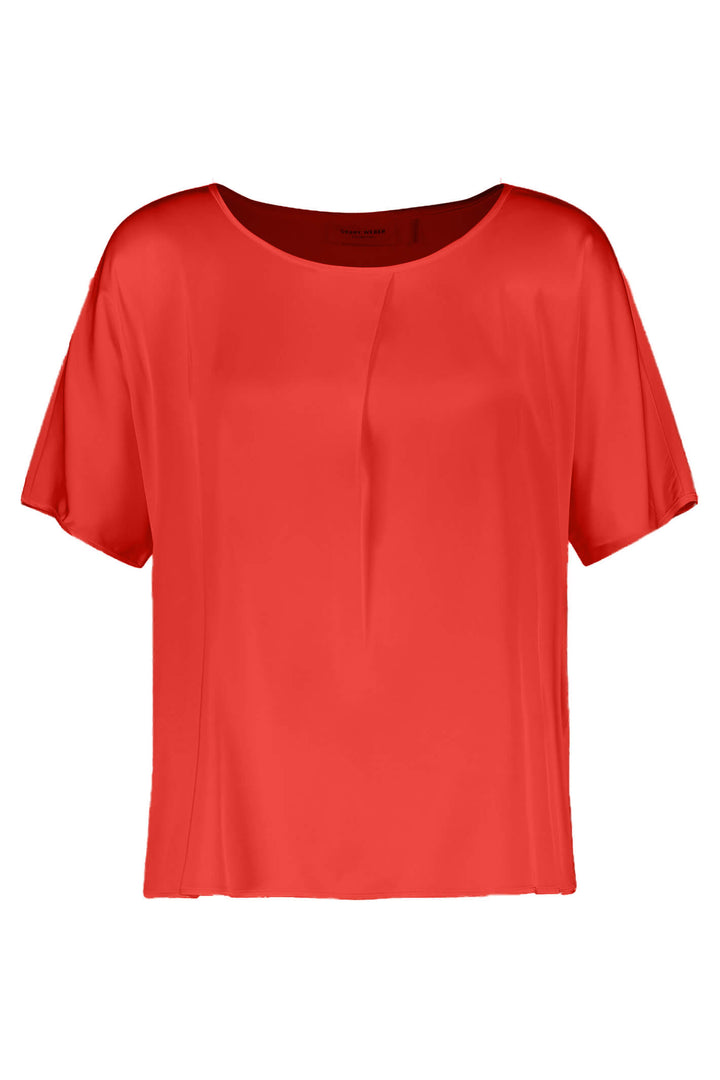 Gerry Weber 977003 Fire Red Blouse - Experience Boutique