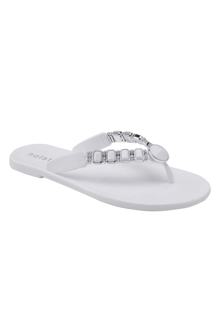 Holster Miranda HST360W6 White Jewel Sandals - Experience Boutique
