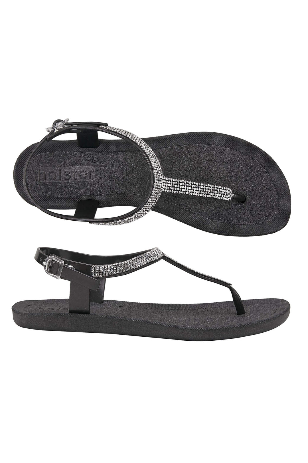 Holster Sachi HST353BL5 Black T Bar Sandal - Experience Boutique
