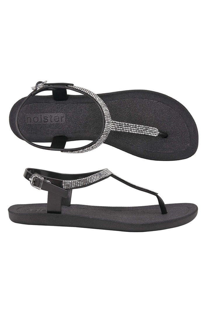 Holster Sachi HST353BL5 Black T Bar Sandal - Experience Boutique