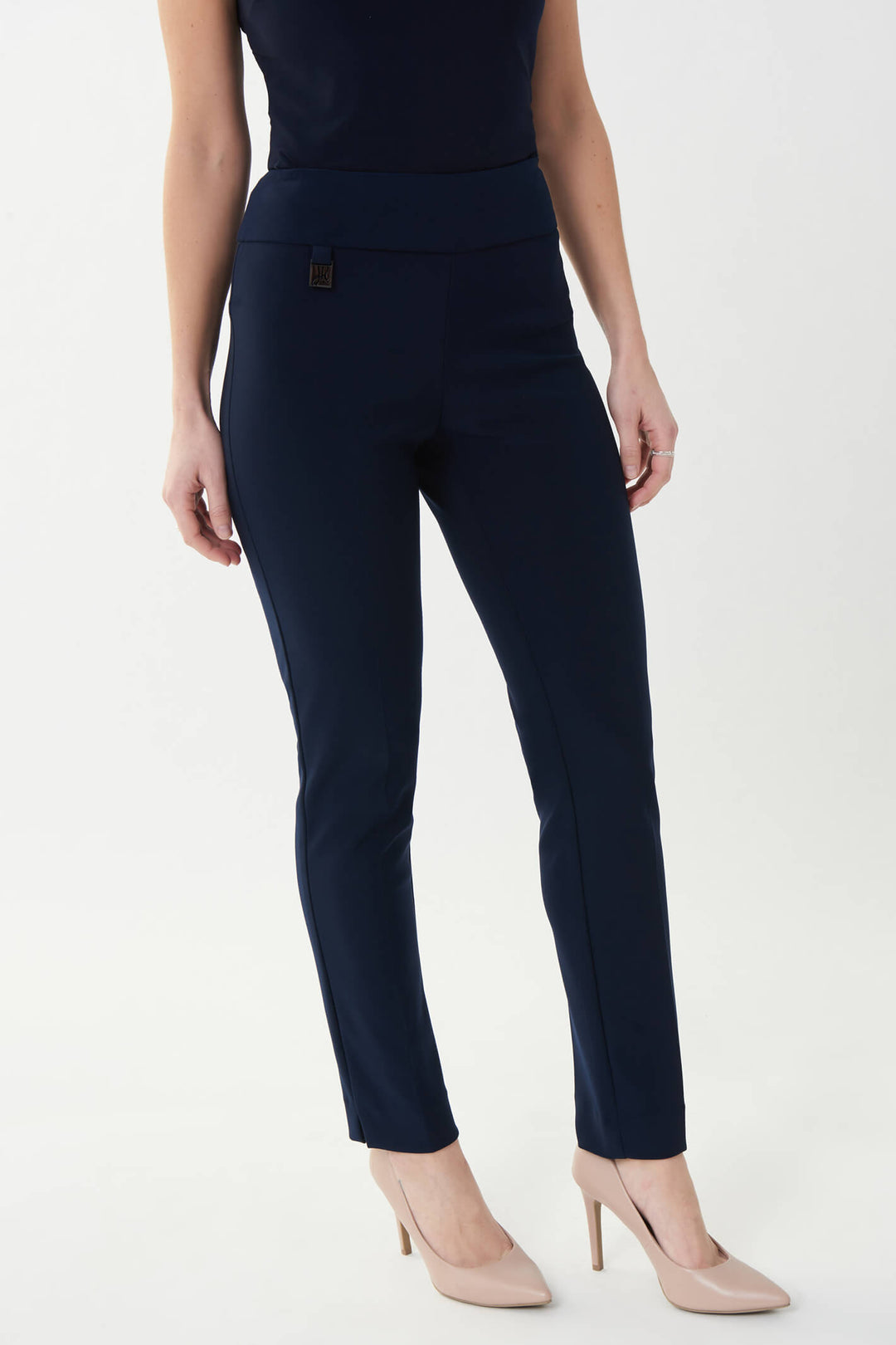 Joseph Ribkoff 144092RR 2166 Midnight Blue Pull-On Trousers - Experience Boutique
