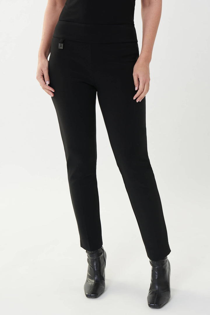 Joseph Ribkoff 144092S Black Pull-On Trousers - Experience Boutique
