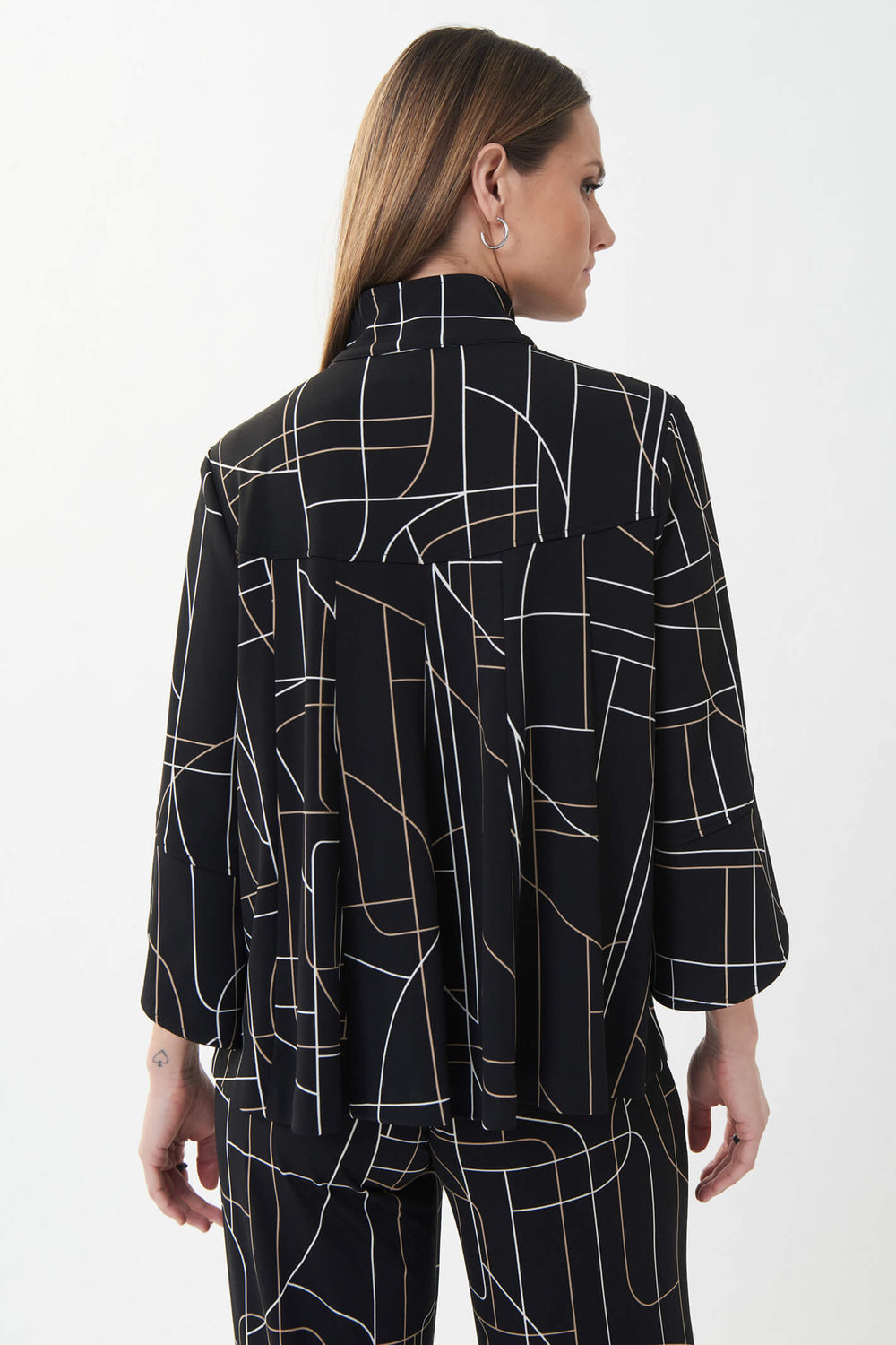 Joseph Ribkoff 223276 178 Black Print Jacket - Experience Boutique