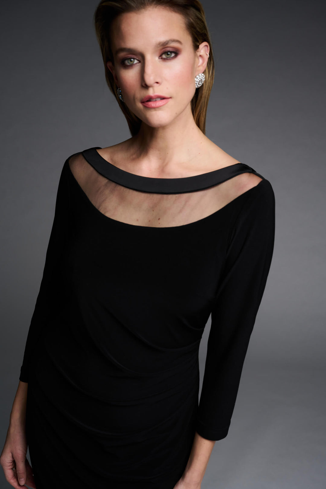 Joseph Ribkoff 223747 Black Cocktail Dress LBD - Experience Boutique