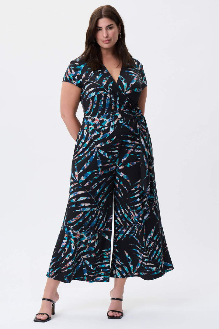 Joseph Ribkoff 231049 Black Printed Jumpsuit - Experience Boutique