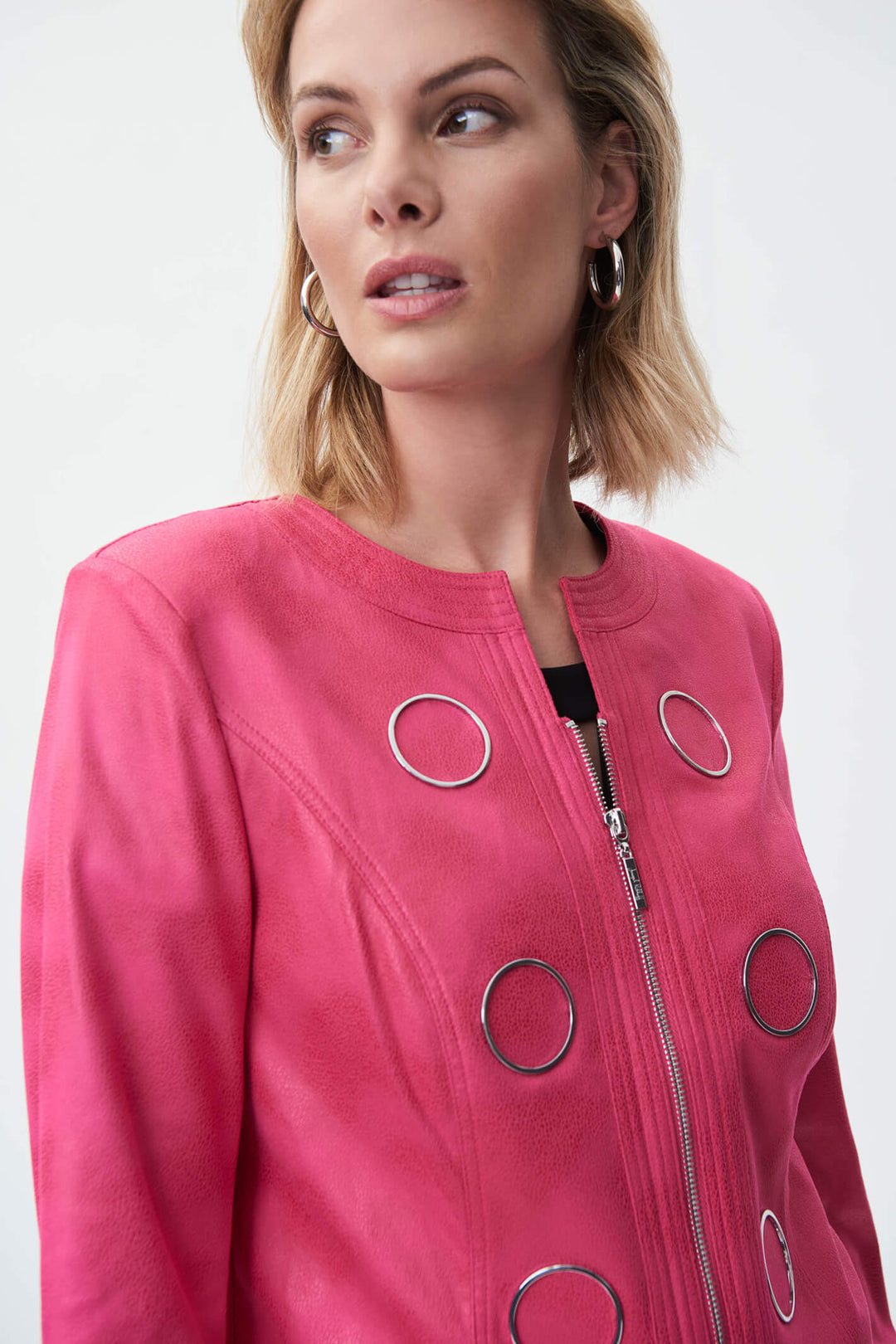 Joseph Ribkoff 231910 Dazzle Pink Jacket - Experience Boutique