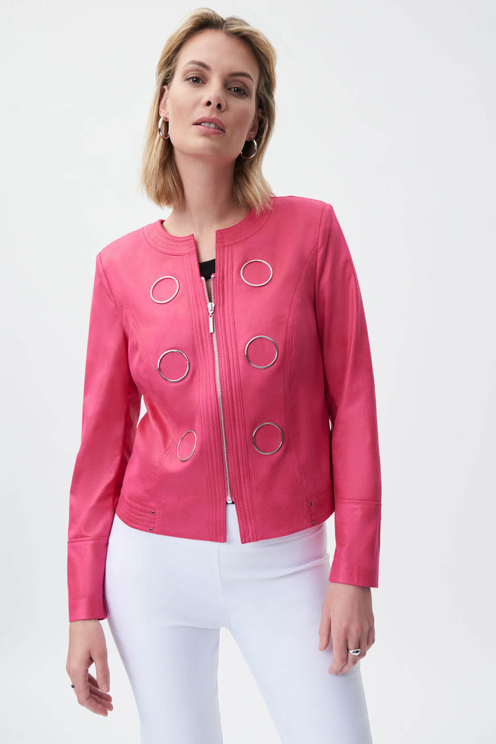 Joseph Ribkoff 231910 Dazzle Pink Jacket - Experience Boutique