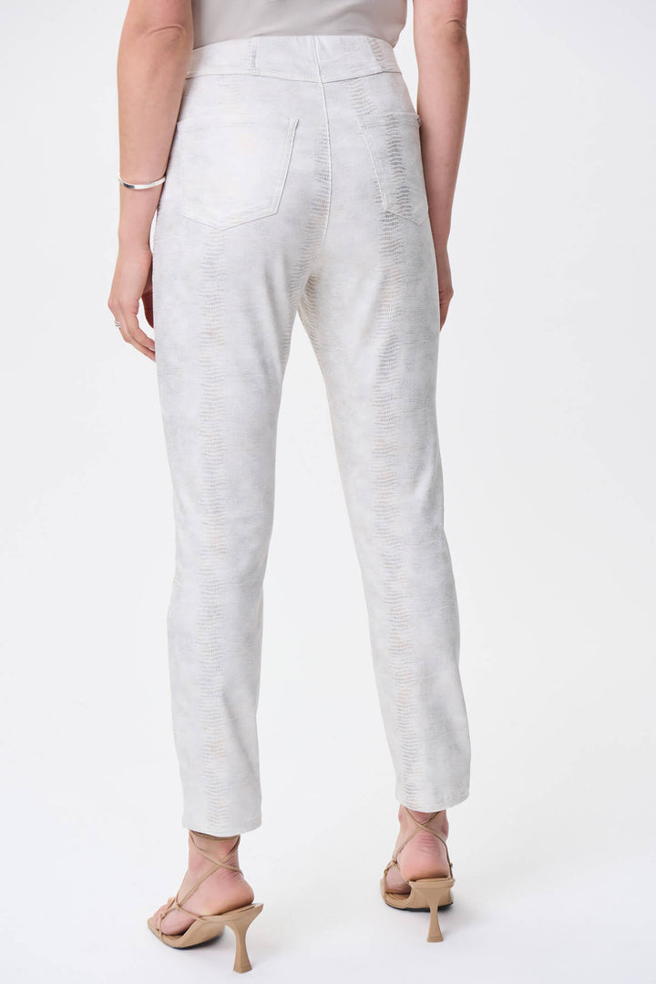 Joseph Ribkoff 231957 Cream Gold Shimmer Trousers - Experience Boutique
