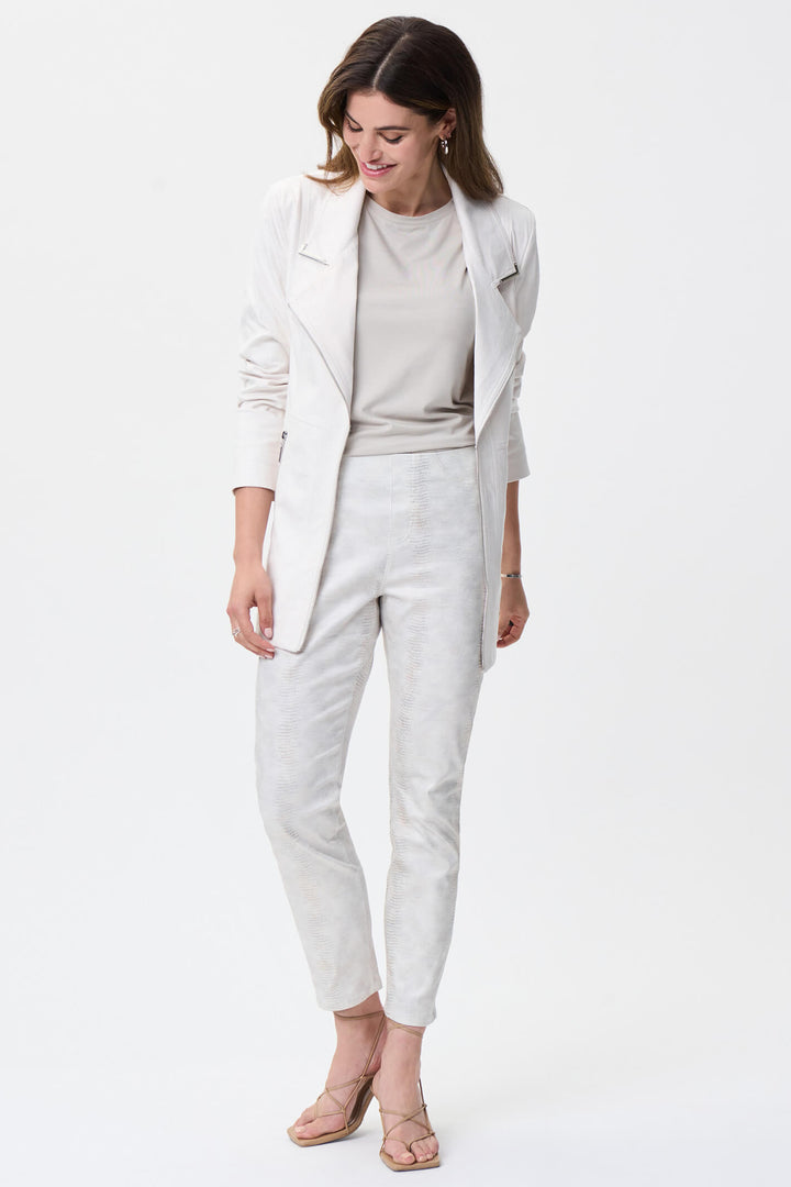 Joseph Ribkoff 231957 Cream Gold Shimmer Trousers - Experience Boutique