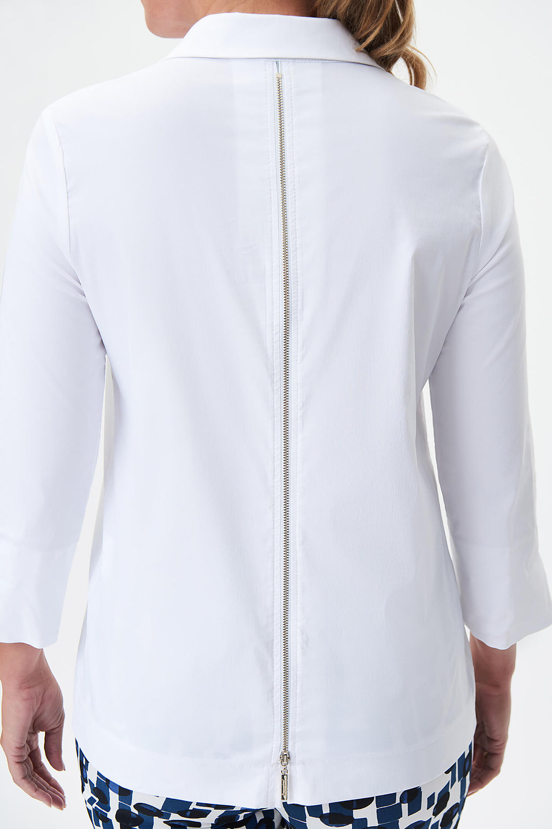 Joseph Ribkoff 232075 Vanilla Zip Vent Shirt - Experience Boutique