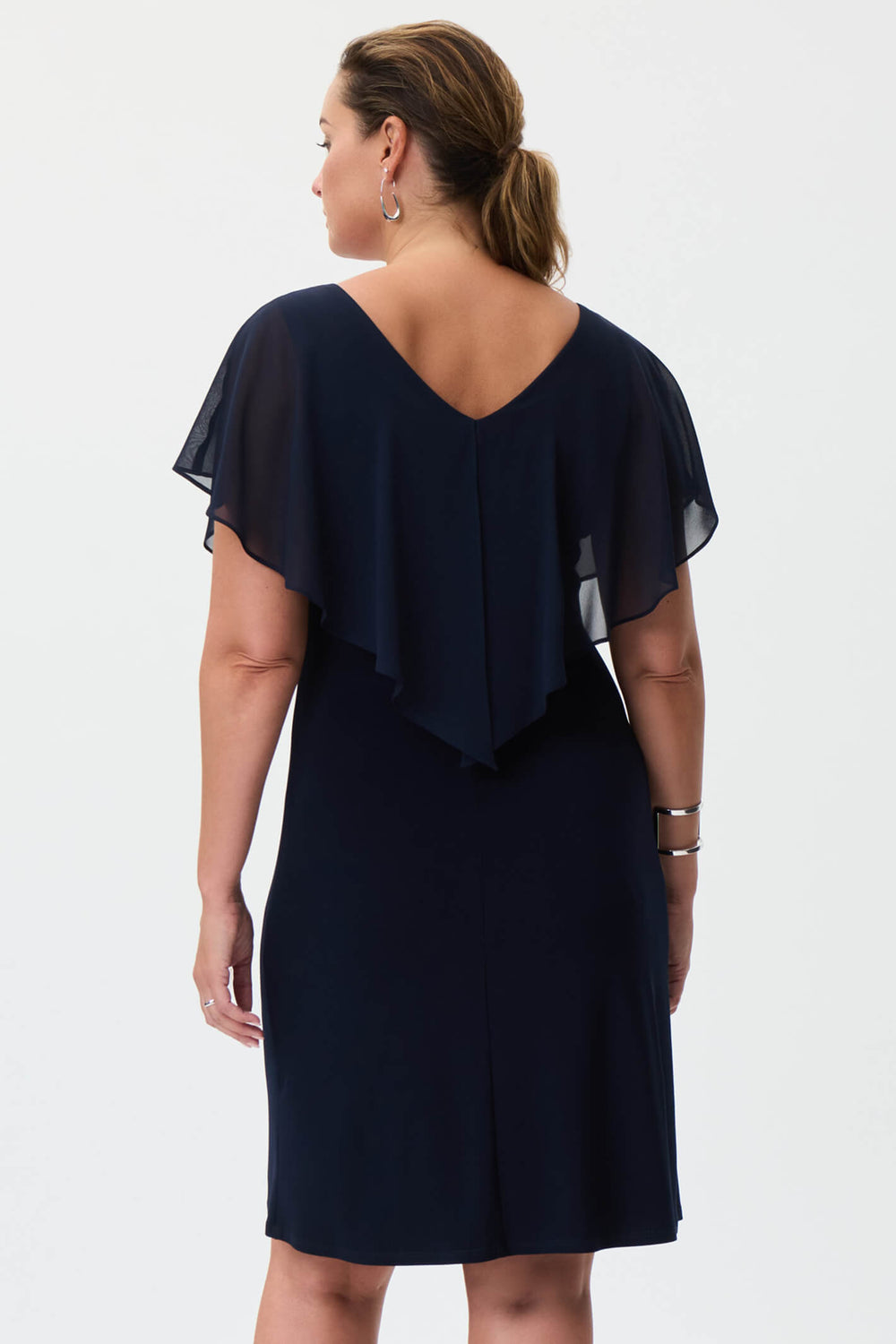 Joseph Ribkoff 232240 Midnight Blue Angel Sleeve Dress - Experience Boutique