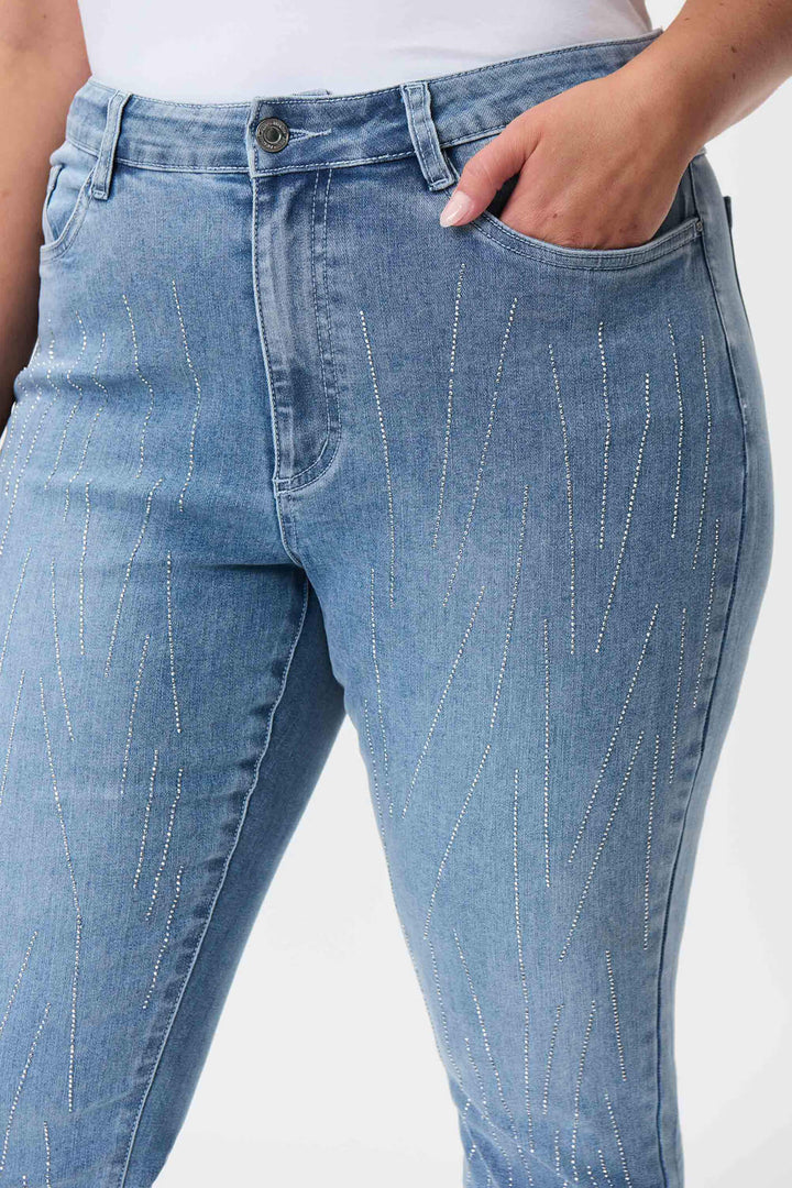 Joseph Ribkoff 232917 Vintage Blue Denim Jeans - Experience Boutique