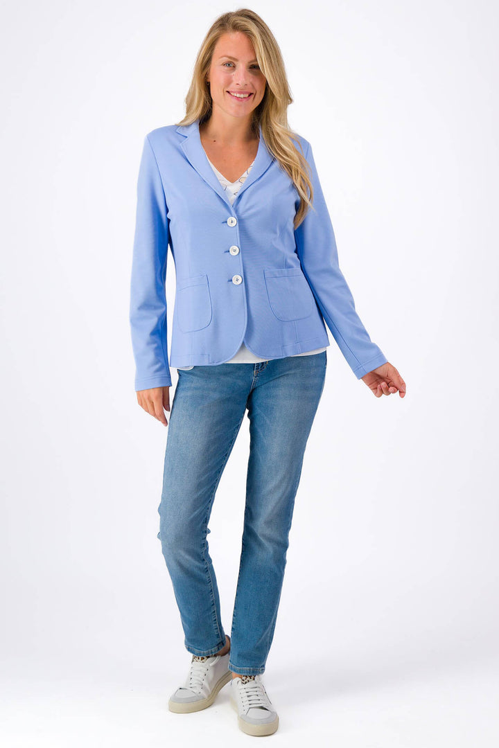 Just White J2915 Sky Blue Blazer - Experience Boutique