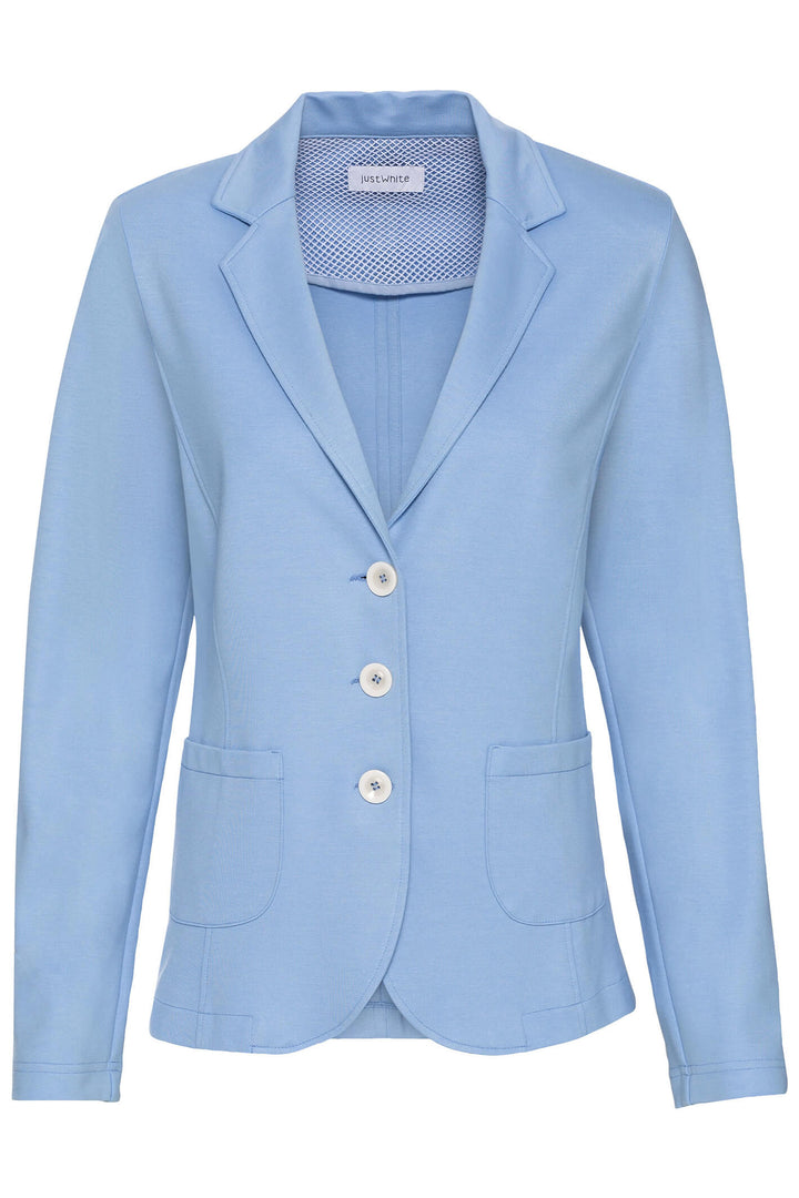 Just White J2915 Sky Blue Blazer - Experience Boutique