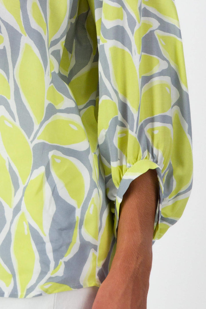 Just White Y2823 Lemon Printed Shirt - Experience Boutique