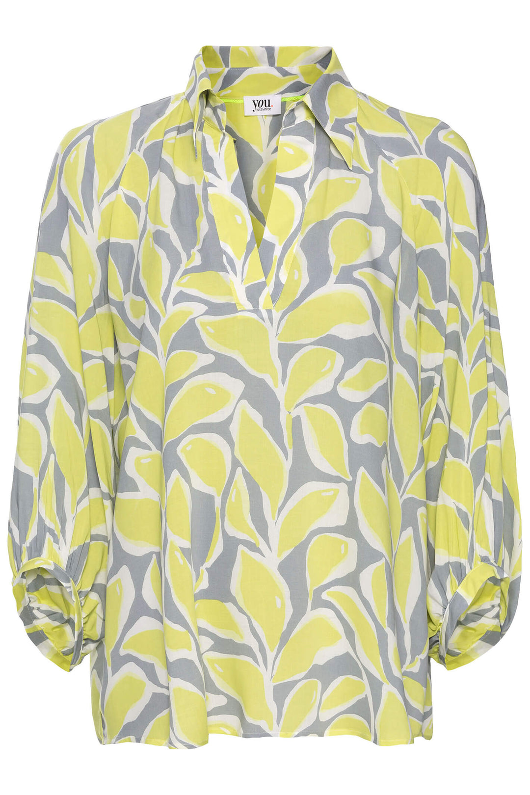 Just White Y2823 Lemon Printed Shirt - Experience Boutique