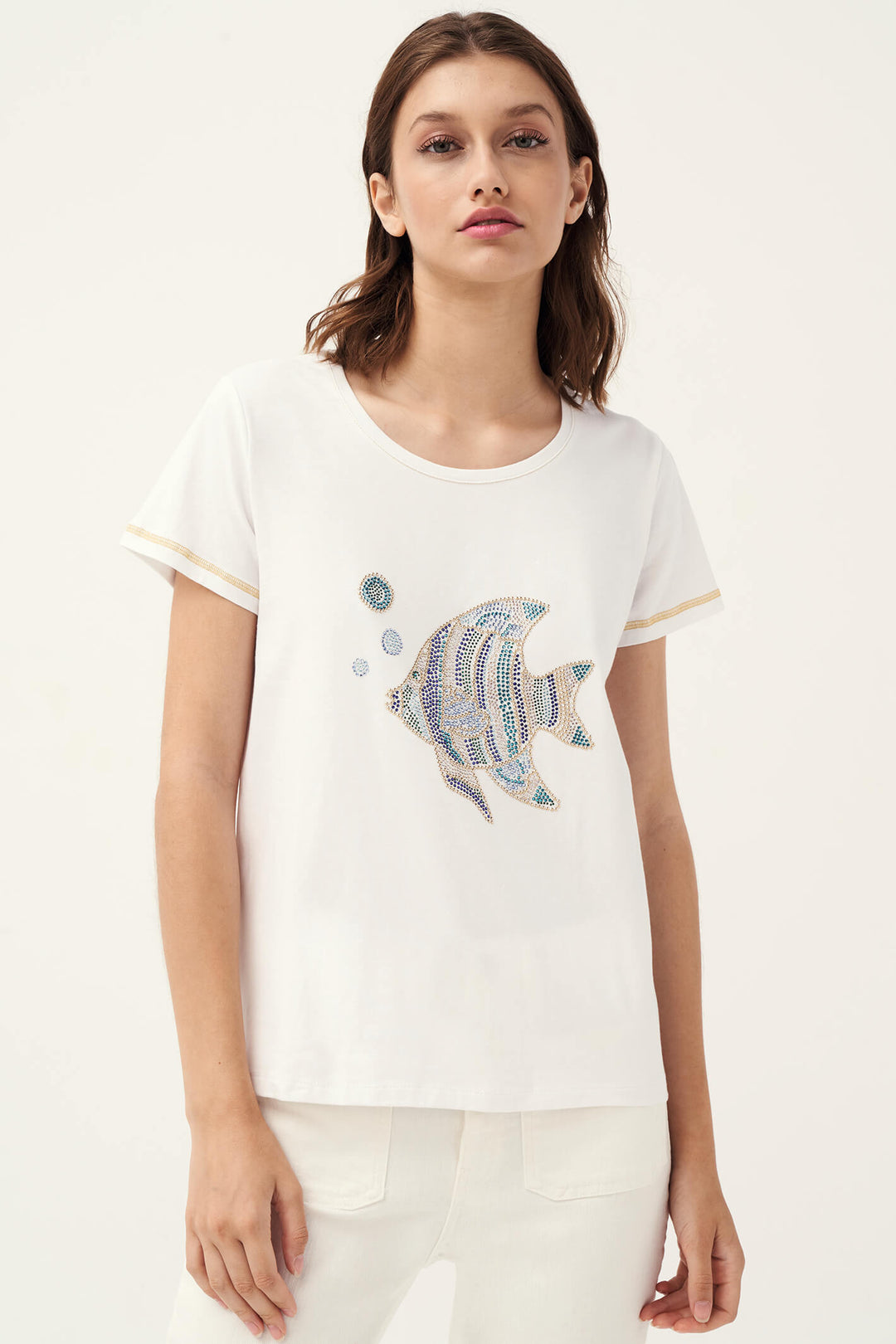 Leo & Ugo TEK429 Diamante Angel Fish Top - Experience Boutique