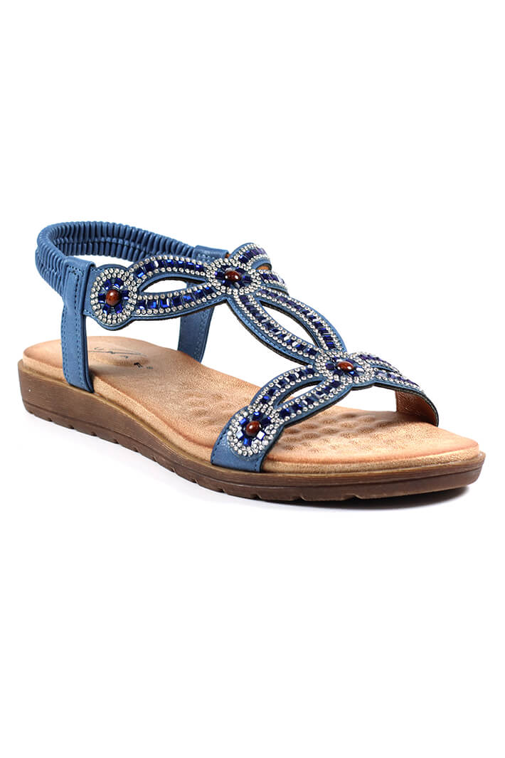 Lunar JLH389 Blue Arraso Sandal - Experience Boutique