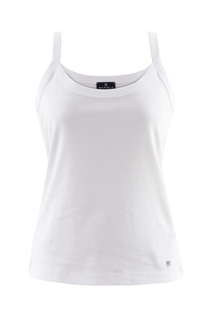 Marble Fashions 2534 102 White Cami Vest Top - Experience Boutique