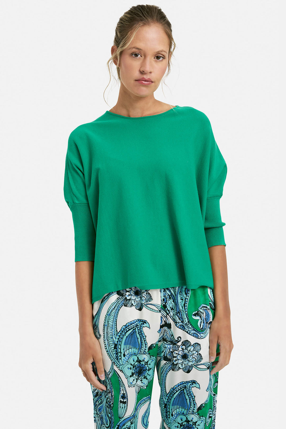 Milano 5268 Grass Green Oversized Jumper - Experience Boutique