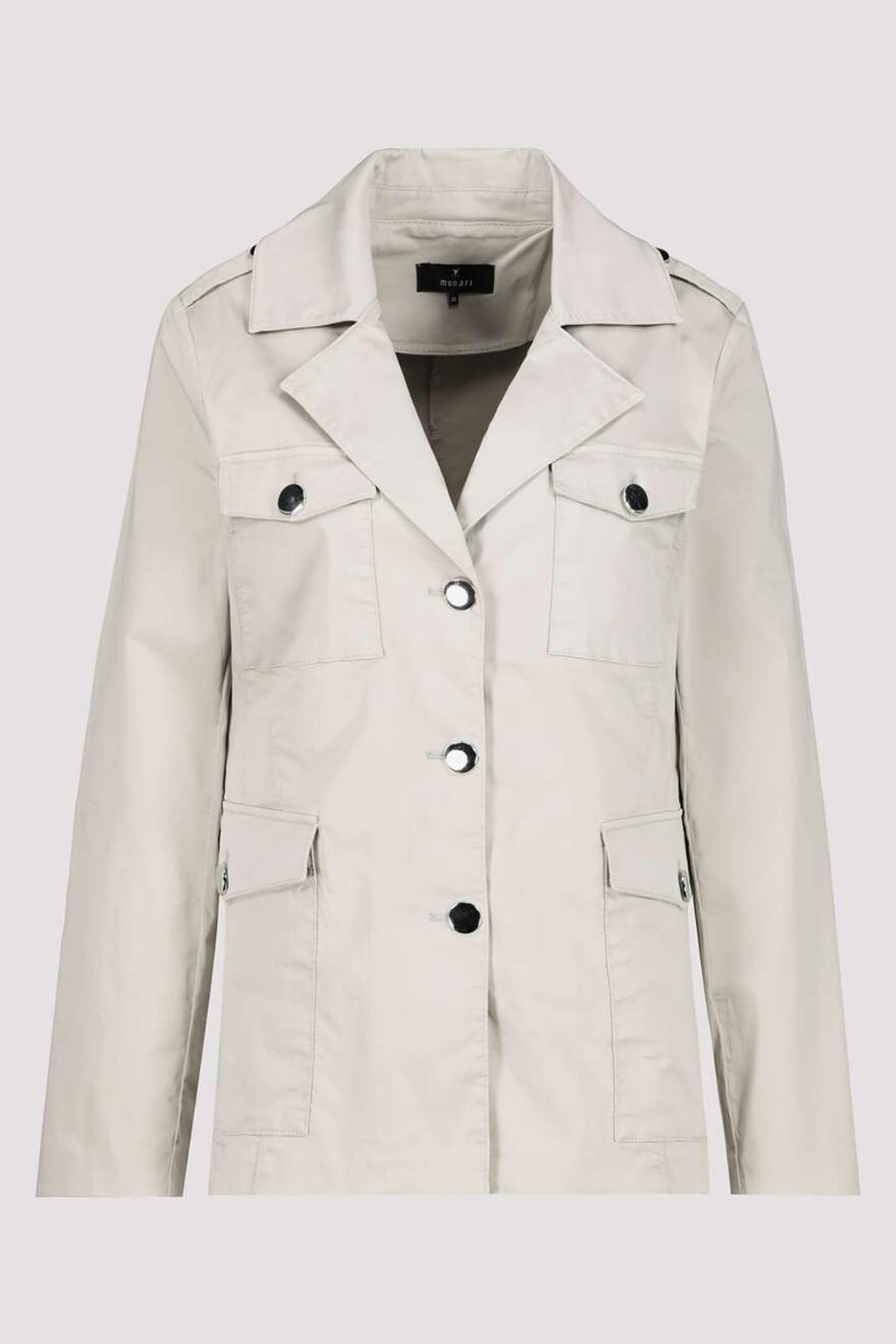 Monari 407449 Beige Cargo Jacket - Experience Boutiqiue