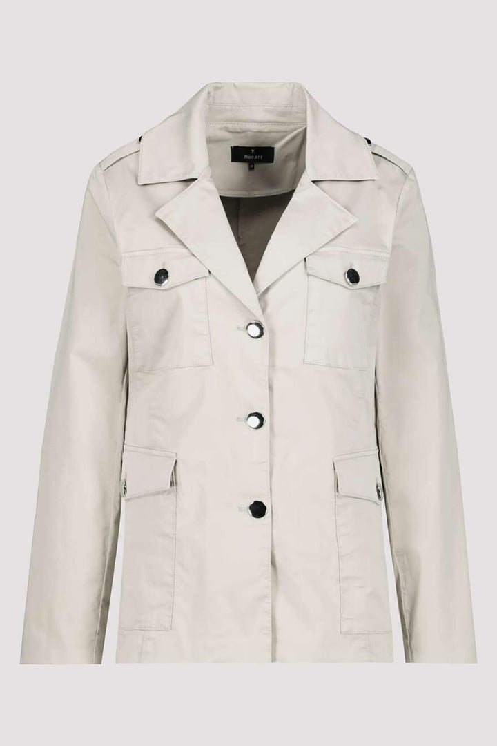 Monari 407449 Beige Cargo Jacket - Experience Boutiqiue