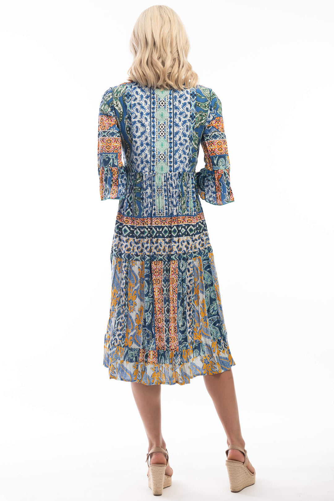 Orientique 6133 Agatti Blue Midi Dress - Experience Boutique