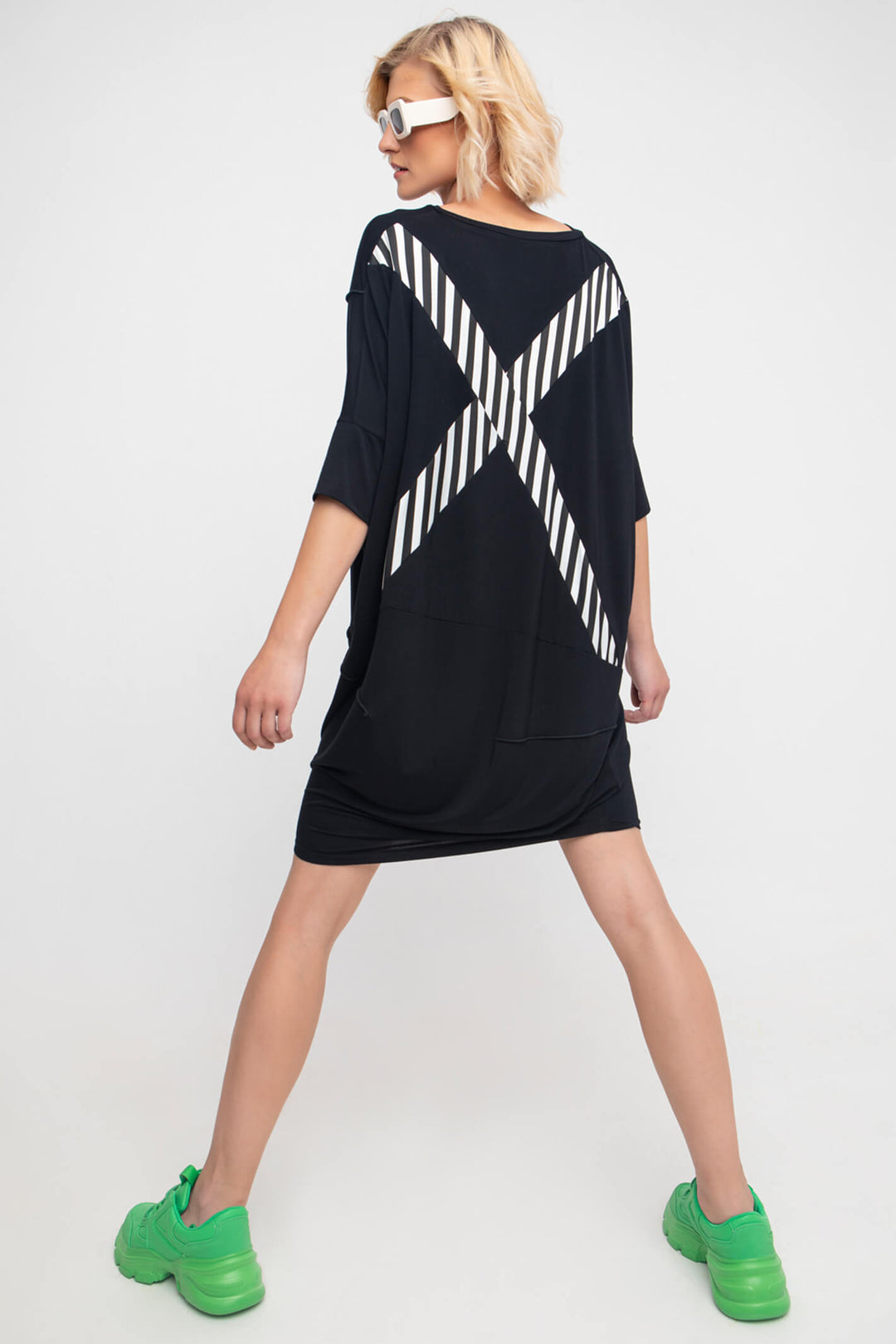Ozai N Ku 83-3063 Black Tunic Dress - Experience Boutique