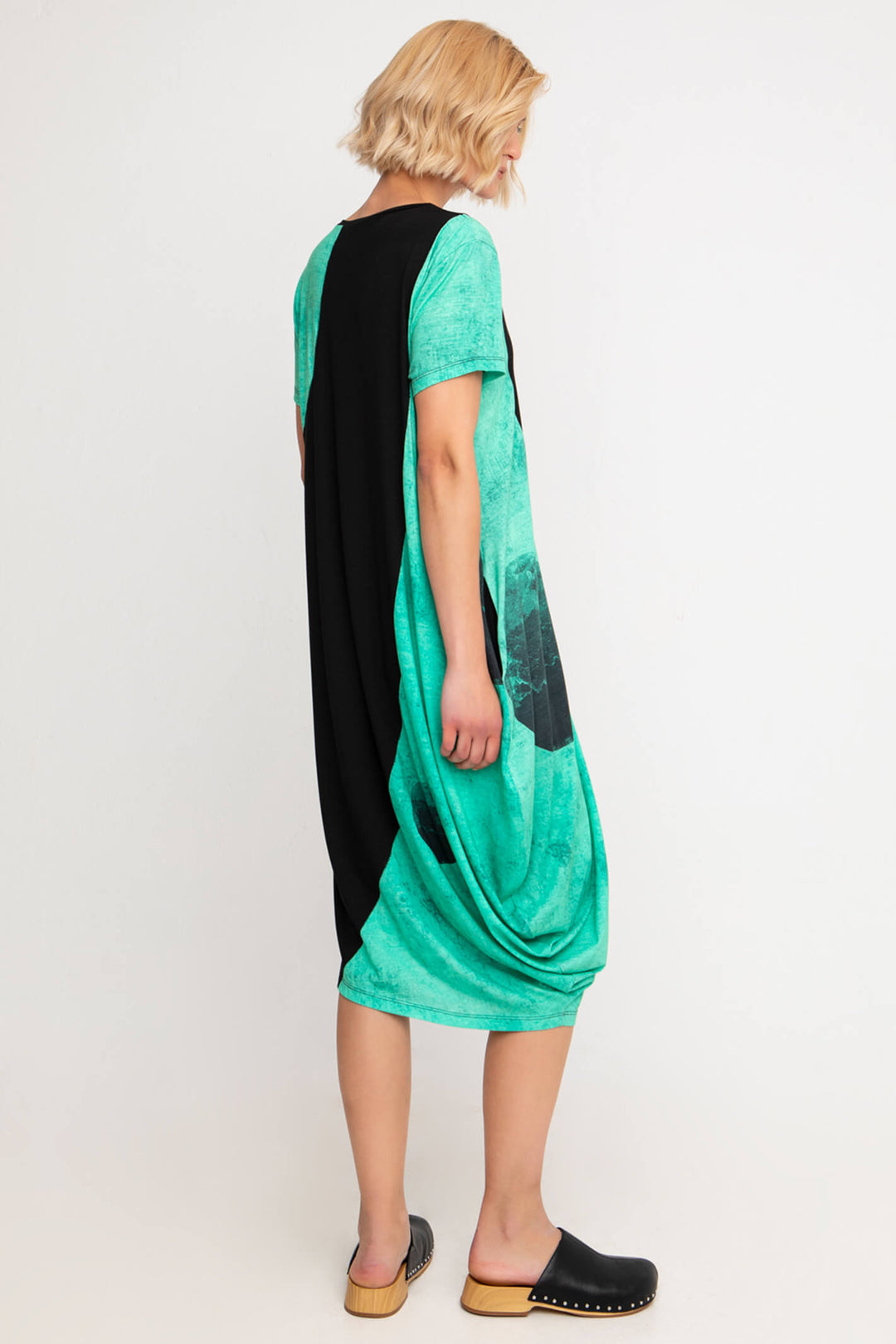 Ozai N Ku R22-237 Black Aquatic Dress - Experience Boutique