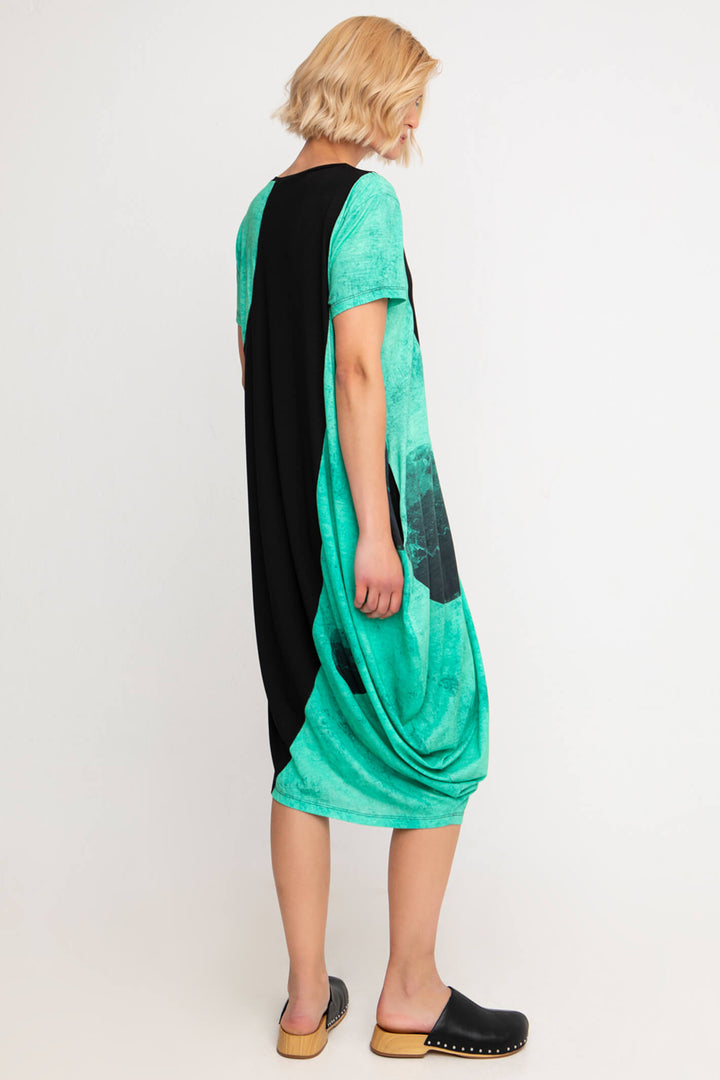 Ozai N Ku R22-237 Black Aquatic Dress - Experience Boutique