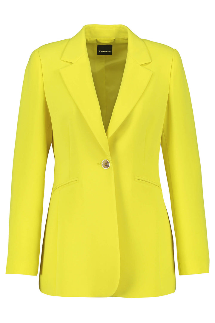 Taifun 330303 Vibrant Lime One Button Jacket - Experience Boutique