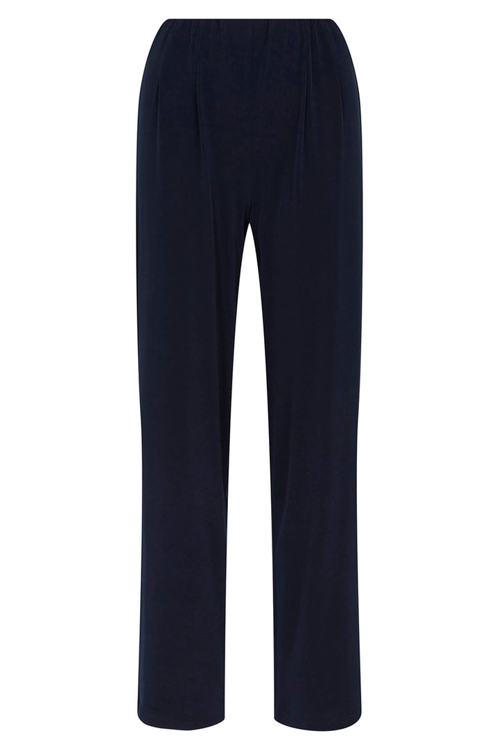 Tia 71179 6903 Navy Blue Wide Leg Trousers - Experience Boutique